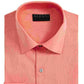 Alfani Men's Bedford Cord Classic/Regular Fit Dress Shirt Orange Size 34-35