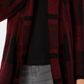 Style & Co Women's Plaid Jacquard Cardigan Sweater Red Size X-Small