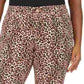 Jones Apparel Women's Brown Animal Print Pants Plus  Orange Size 18W