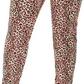 Jones Apparel Women's Brown Animal Print Pants Plus  Orange Size 18W