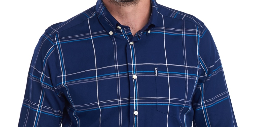 Barbour Men's Tailo Fit Highland Check Shirt Blue