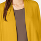 Alfani Women's Tie Sleeve Cardigan Yellow Size Large