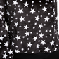 Love Tribe Junior's Star Print Plush Hoodie Black Size X-Large