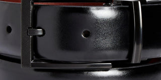 Alfani Men's Reversible Stretch Belt Black Size M