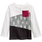 First Impressions Kid's Baby Boys Cotton Long Sleeve Colorblocked T-Shirt White Size 18
