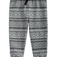 First Impressions Kid's Toddler Boys Fair Isle Print Cotton Jogger Pants Gray Size 2T