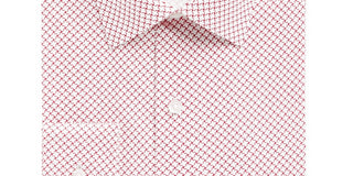 Alfani Men's Printed Collared Slim Fit Stretch Dress Shirt White Size 32-33