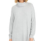 Style & Co Women's Mixed Stitch Ribbed Turtleneck Tunic Sweater Gray Size XX-Large