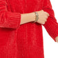 Style & Co Women's Chenille Sweater Red Size Petite Small
