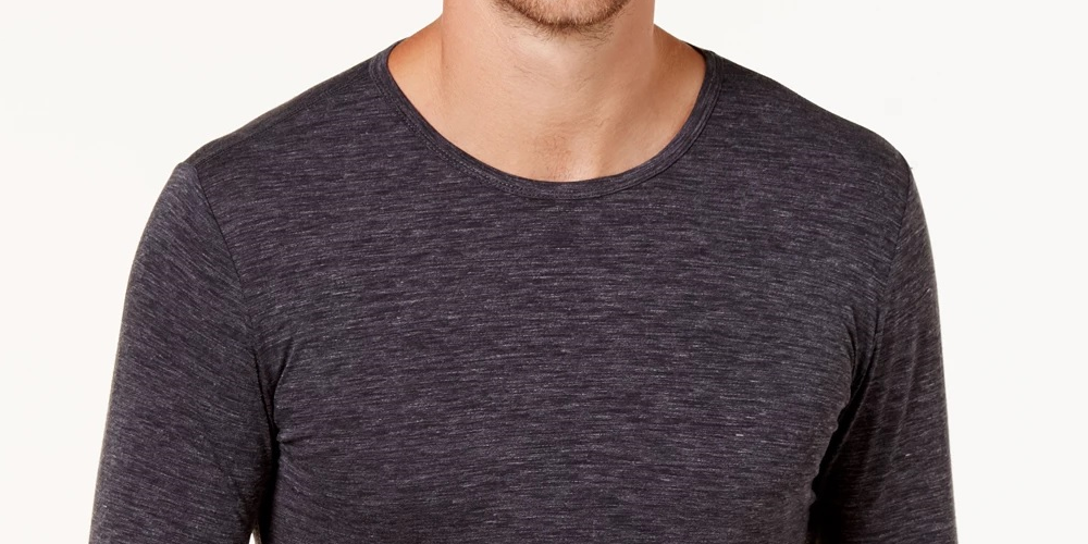 32 Degrees Men's Base Layer Crew Neck Shirt Gray Size Medium