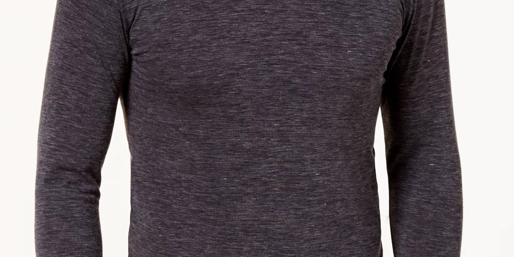 32 Degrees Men's Base Layer Crew Neck Shirt Gray Size Medium