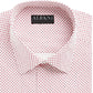 AlfaTech by Alfani Men's Geometric Collared Slim Fit Performance Stretch Dress Shirt White Size 17/17.5- 36/37