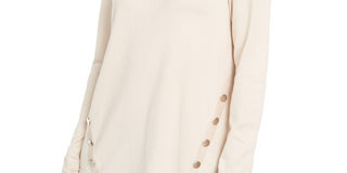 Alfani Women's Hardware SeaPullover Sweater Beige Size Petite X-Large