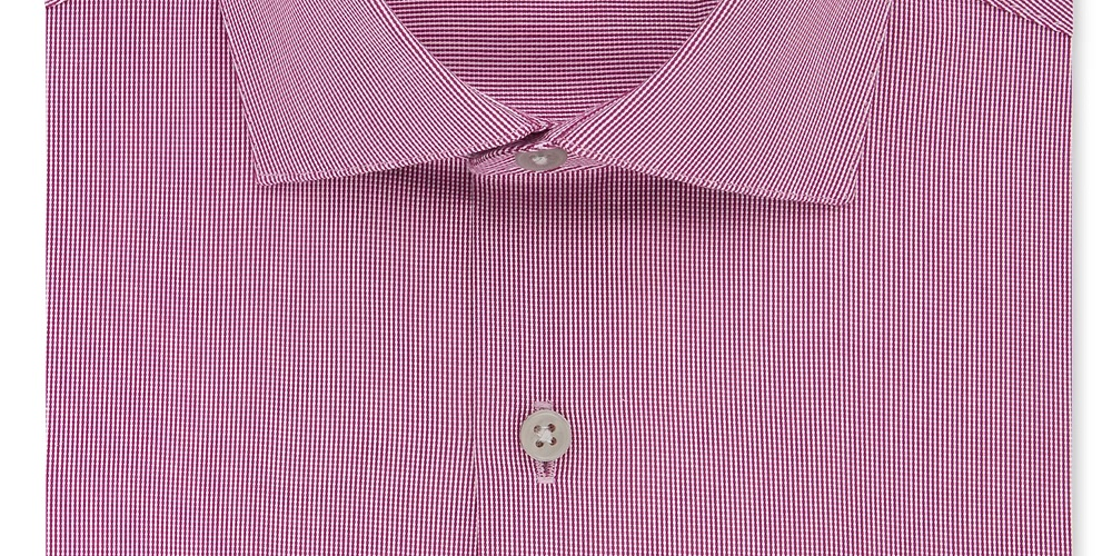 Calvin Klein Men's Slim Fit Non Iron Stretch Performance Dress Shirt Pink Size 16X32X33
