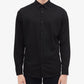 Calvin Klein Men's Slim Fit French Placket Shirt Black Size XX-Large