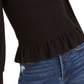 Bar III Women's Smocked Square Neck Top Black Size XX-Large