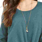 Style & Co Women's Tie Front Sweater Green Size Medium