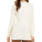 Charter Club Women's Mixed Stitch Mock Neck Sweater White Size X-Large
