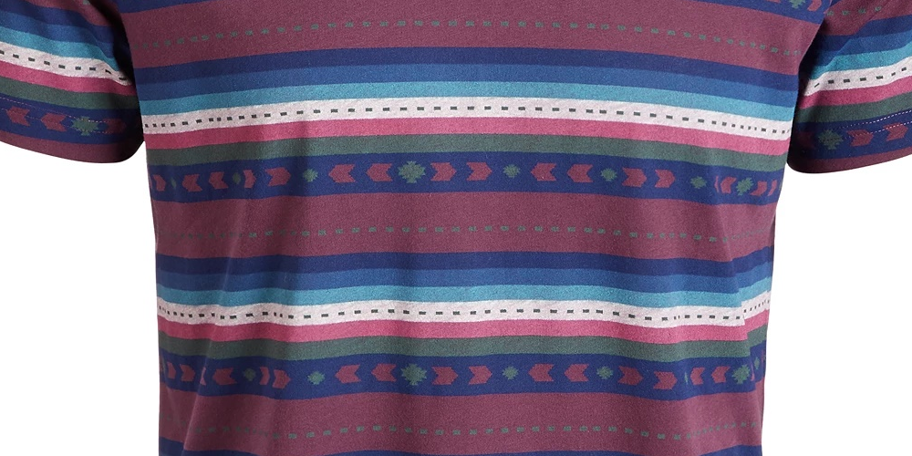 American Rag Men's Aztec Print Crew T-Shirt Red Size XX-Large