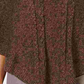 Karen Scott Women's Textured Short Sleeve Collared Poncho Sweater Red Size Small