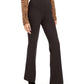 INC International Concepts Women's High Waist Curvy Fit Bootcut Ponte Pants Brown Size 6