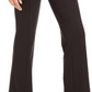 INC International Concepts Women's High Waist Curvy Fit Bootcut Ponte Pants Brown Size 6