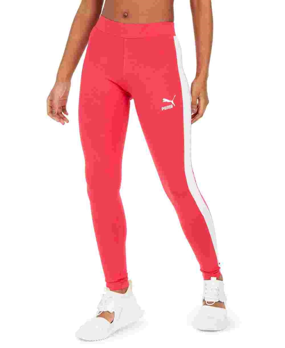 Puma Women's T7 Archive Leggings Pink Size X-Small