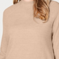 Karen Scott Womens Long Sleeve Crew Neck Top Brown Size Petite Large