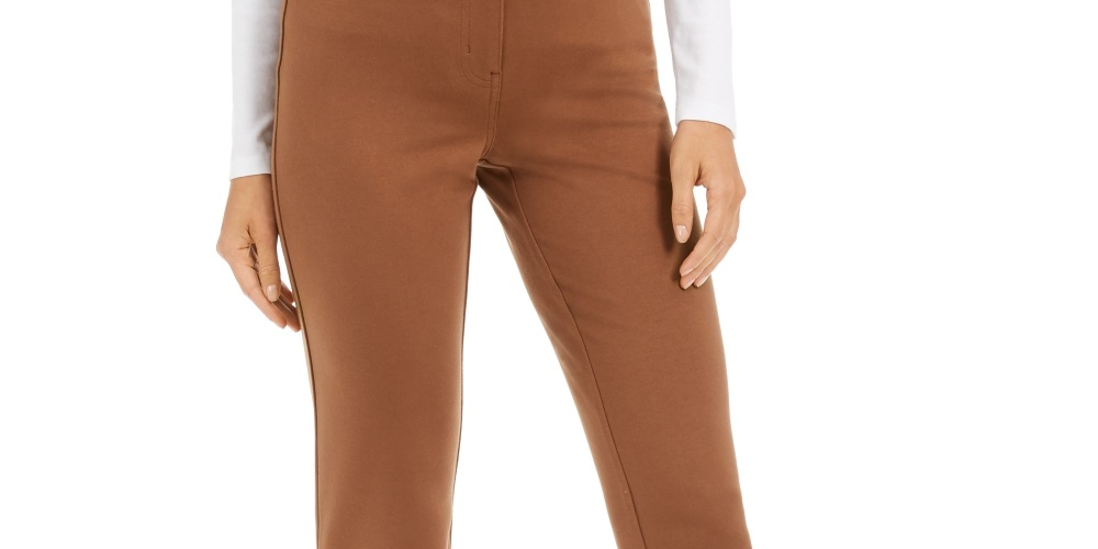 Style & Co Women's Slim Pants Brown Size 6