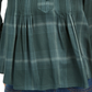 Style & Co Women's Plaid Split Neck Top Green Size Large