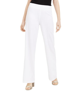 INC International Concepts Women's Straight Leg Pants White Size 2