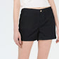 Maison Jules Women's Flat Front Chino Shorts Black Size 4