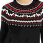 Charter Club Women's Fair Isle Crewneck Sweater  Black Size Petite Small