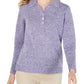 Karen Scott Women's Point Collar Sweater Lavander Size -Petite L