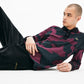 Lacoste Men's Loose Fit Camo Polo Shirt Berry Jam-Black Size X-Large