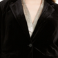 Calvin Klein Women's Plus Velvet One Button Blazer Black Size 14