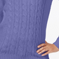 Karen Scott Women's Petite Cable-Knit Sweater  PurPetite Largee Size Petite Large