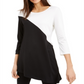 Alfani Women's Colorblock Tunic Black Size Petite L