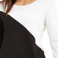 Alfani Women's Colorblock Tunic Black Size Petite L