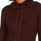 Ideology Women's Cowl-Neck Tulip-Hem Top Wine Size Large