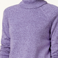 Karen Scott Women's Petite Cotton Turtleneck Sweater Purple Size Petite Small