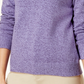 Karen Scott Women's Petite Cotton Turtleneck Sweater Purple Size Petite Small