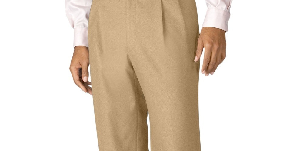 Ralph Lauren Men's Wool Cuffed Dress Pants Beige Size 40X30