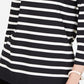 Charter Club Women's Petite Striped Floral-Print Top Black Petite Small