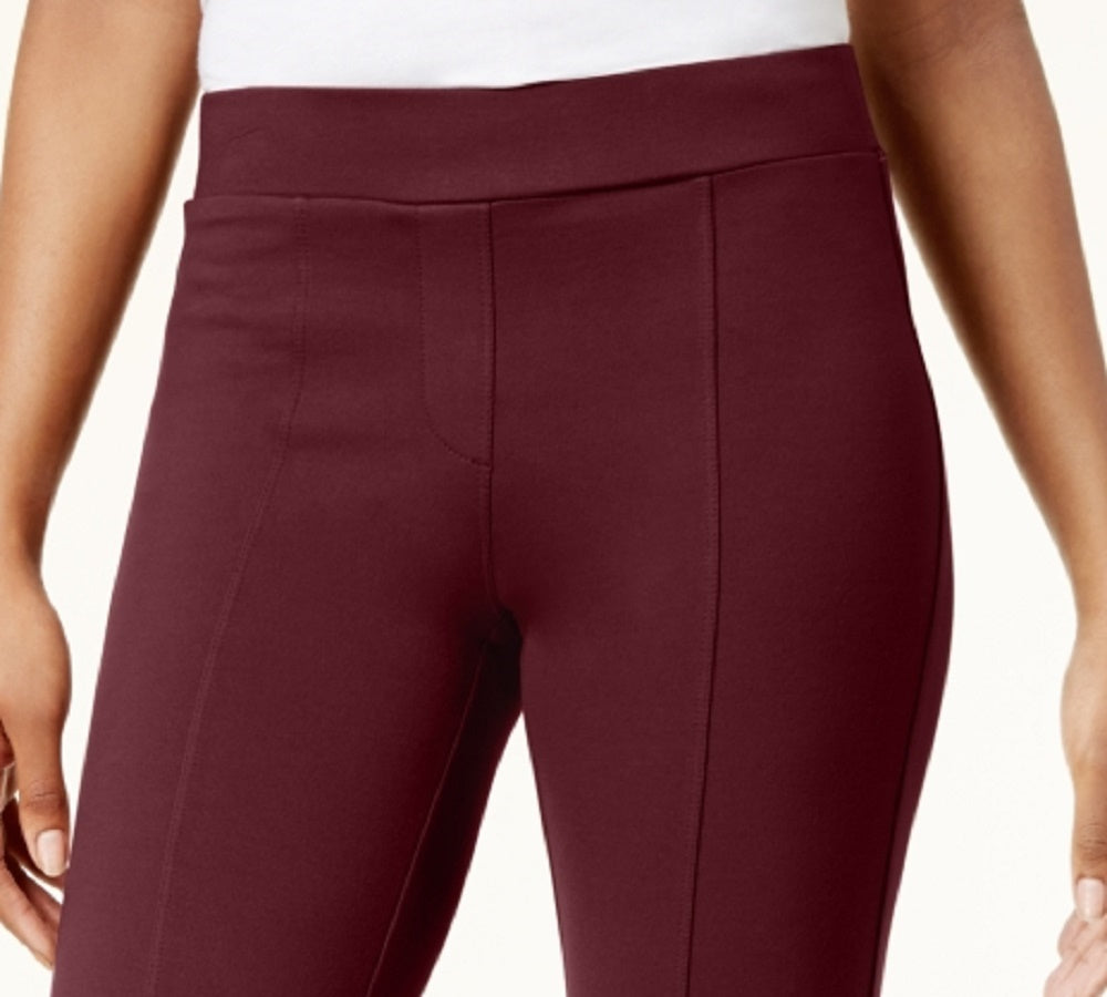 Style & Co Women's Petite Seam-Front Ponte-Knit Leggings Purple Petite Medium