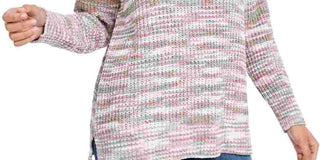 Hippie Rose Women's Green Printed Long Sleeve Turtle Neck Blouse Sweater Green Multi Size X-Large