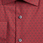 Alfani Men's Slim Fit Performance Stretch Geo Print Dress Shirt Red Size Medium