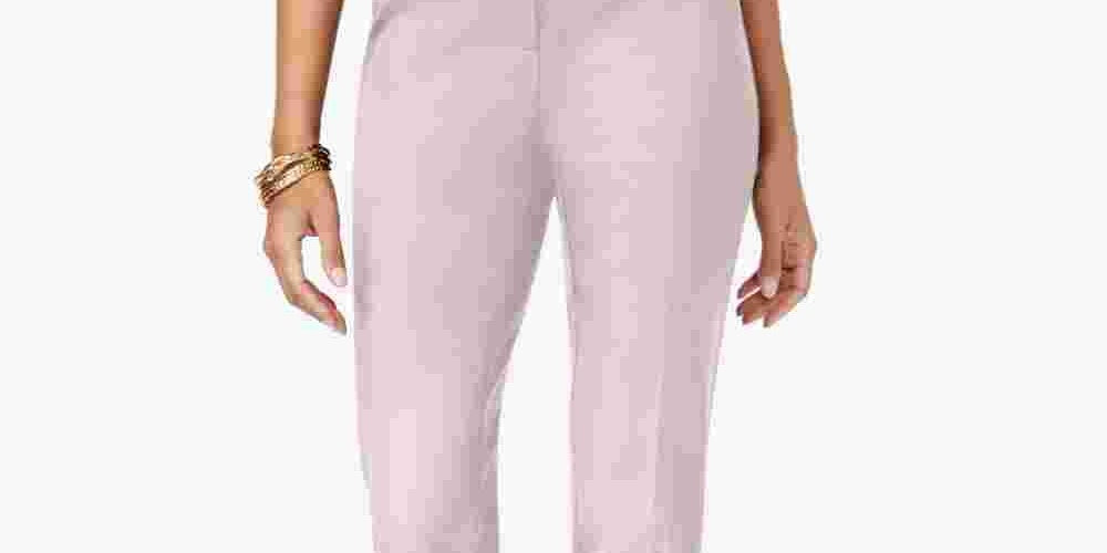 Alfani Women's Skinny Pants Pink Size 10 Petite