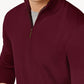 Club Room Men's Quarter Zip Merino Wool Blend Sweater Purple Size Medium