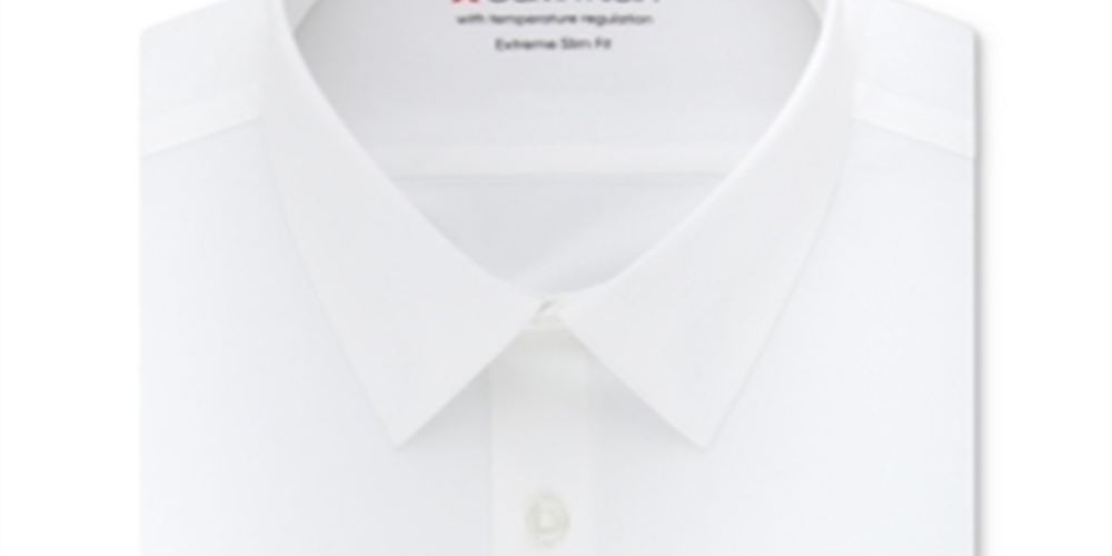 Calvin Klein Men's Collared Dress Shirt Extra Slim White Size 15.5X32X33